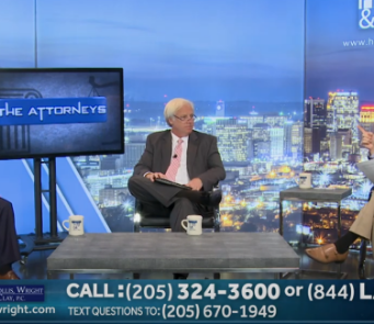Brad Latta on the set of The Attorneys